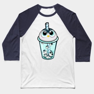 Penguin Boba Baseball T-Shirt